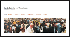 Desktop Screenshot of catholictimorleste.org